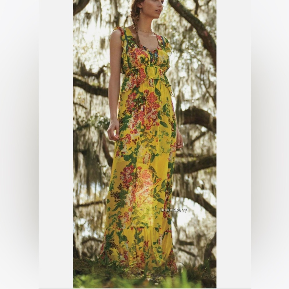 Anthropologie Plenty by Tracy Reese Floral Maxi Dress